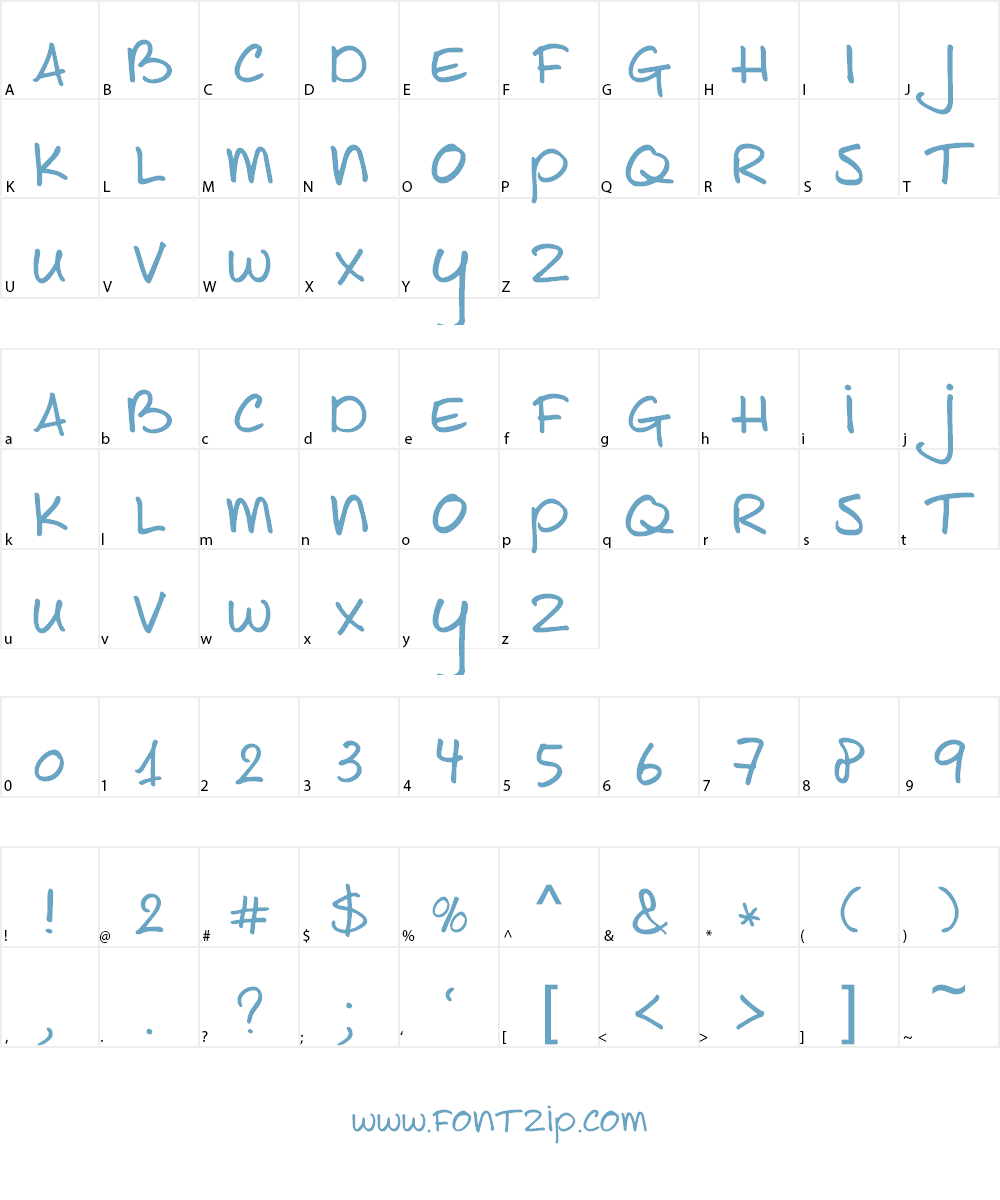 Joe Shmoe Font Character